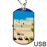 Beach Dog Tag USB Flash (One Side) Front