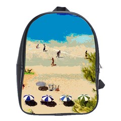 Beach School Bag (xl) by Valentinaart