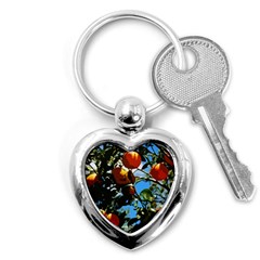 Orange Tree Key Chains (heart)  by Valentinaart