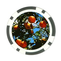 Orange Tree Poker Chip Card Guard by Valentinaart