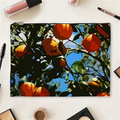 Orange Tree Cosmetic Bag (xl) by Valentinaart