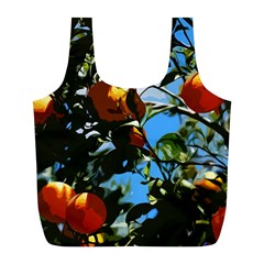 Orange Tree Full Print Recycle Bags (l)  by Valentinaart