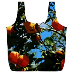 Orange Tree Full Print Recycle Bags (l)  by Valentinaart