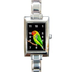 Parrot  Rectangle Italian Charm Watch by Valentinaart