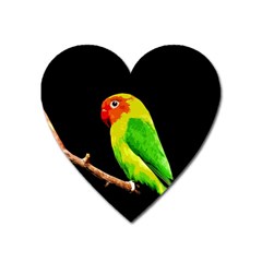 Parrot  Heart Magnet by Valentinaart