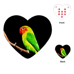 Parrot  Playing Cards (heart)  by Valentinaart