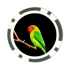 Parrot  Poker Chip Card Guard by Valentinaart