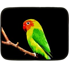 Parrot  Double Sided Fleece Blanket (mini)  by Valentinaart