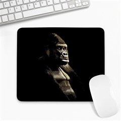 Gorilla  Large Mousepads by Valentinaart