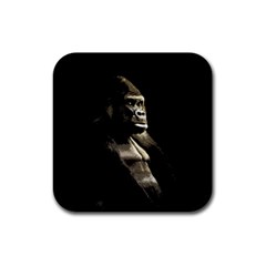 Gorilla  Rubber Coaster (square)  by Valentinaart