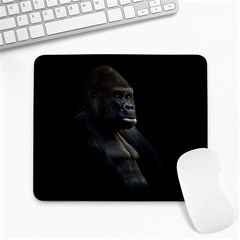 Gorilla  Large Mousepads by Valentinaart