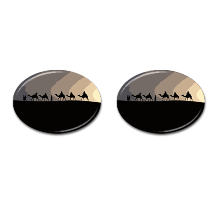 Caravan  Cufflinks (Oval)