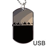 Caravan  Dog Tag USB Flash (One Side) Front