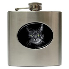 Domestic Cat Hip Flask (6 Oz) by Valentinaart