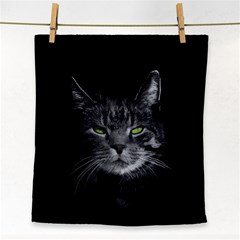 Domestic Cat Face Towel by Valentinaart