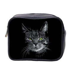 Domestic Cat Mini Toiletries Bag 2-side by Valentinaart