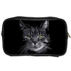 Domestic Cat Toiletries Bags by Valentinaart