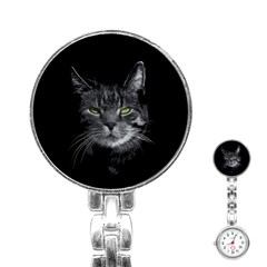 Domestic Cat Stainless Steel Nurses Watch by Valentinaart