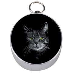 Domestic Cat Silver Compasses by Valentinaart