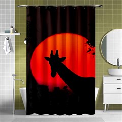 Giraffe  Shower Curtain 48  X 72  (small)  by Valentinaart