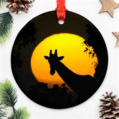 Giraffe  Ornament (round) by Valentinaart