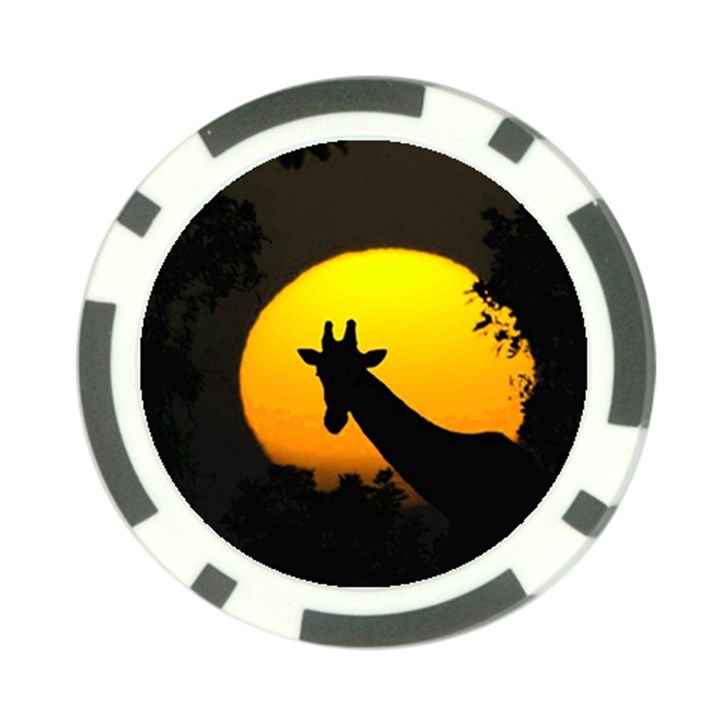 Giraffe  Poker Chip Card Guard