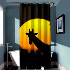 Giraffe  Shower Curtain 36  X 72  (stall)  by Valentinaart