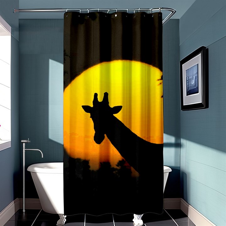 Giraffe  Shower Curtain 36  x 72  (Stall) 