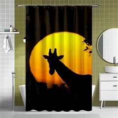 Giraffe  Shower Curtain 48  X 72  (small)  by Valentinaart