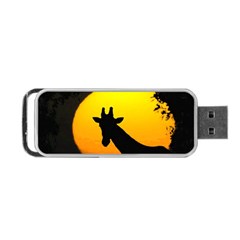 Giraffe  Portable Usb Flash (one Side) by Valentinaart