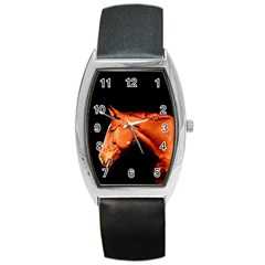 Horse Barrel Style Metal Watch by Valentinaart