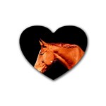 Horse Rubber Coaster (Heart)  Front