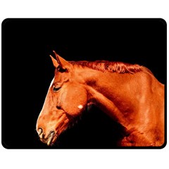 Horse Fleece Blanket (medium)  by Valentinaart