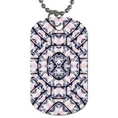 Futuristic Geo Print Dog Tag (one Side) by dflcprints