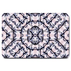 Futuristic Geo Print Large Doormat  by dflcprints