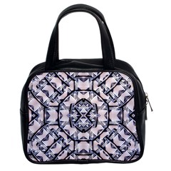 Futuristic Geo Print Classic Handbags (2 Sides) by dflcprints