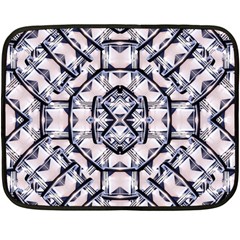 Futuristic Geo Print Fleece Blanket (mini) by dflcprints