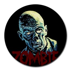 Zombie Round Mousepads by Valentinaart