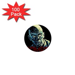 Zombie 1  Mini Magnets (100 Pack)  by Valentinaart