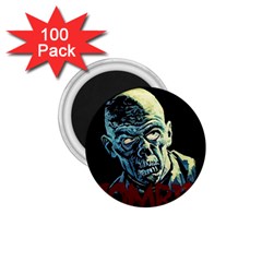 Zombie 1 75  Magnets (100 Pack)  by Valentinaart