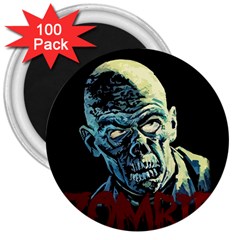 Zombie 3  Magnets (100 Pack) by Valentinaart