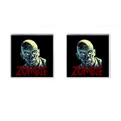 Zombie Cufflinks (square) by Valentinaart