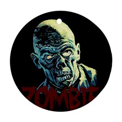 Zombie Round Ornament (two Sides) by Valentinaart