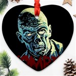 Zombie Heart Ornament (Two Sides) Back