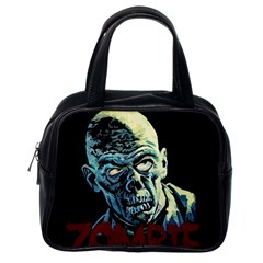 Zombie Classic Handbags (one Side) by Valentinaart