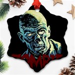 Zombie Ornament (Snowflake) Front