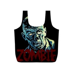 Zombie Full Print Recycle Bags (s)  by Valentinaart