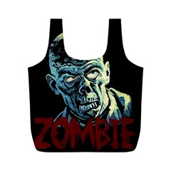 Zombie Full Print Recycle Bags (m)  by Valentinaart