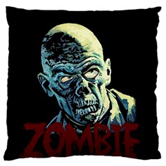 Zombie Large Flano Cushion Case (two Sides) by Valentinaart