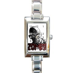 Zombie Rectangle Italian Charm Watch by Valentinaart